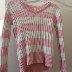 Striped pink sweater